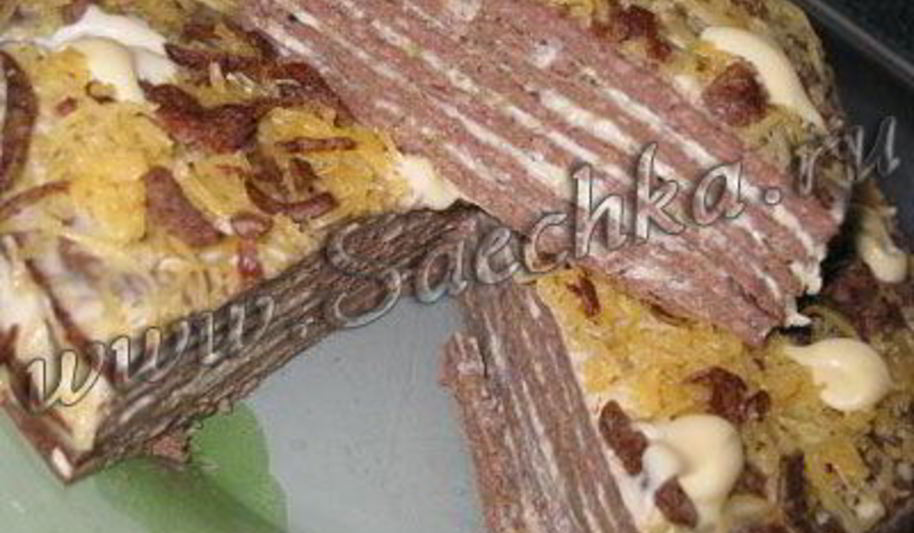 Рецепт торта из куриной печени