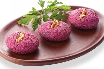 Пхали из свеклы с орехами