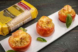 Помидоры, фаршированные рисом и креветками