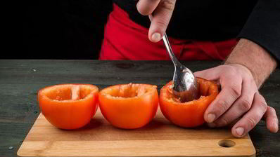 помидоры, фаршированные рисом и креветками