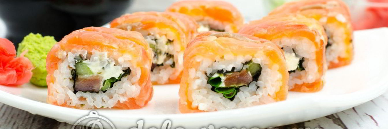 Домашние роллы Филадельфия