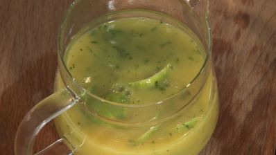 креветочные роллы с инжиром и острым апельсиновым соусом