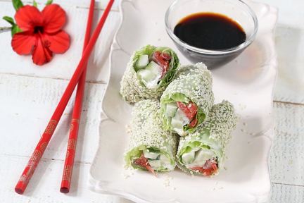 Спринг роллы из рисовой бумаги