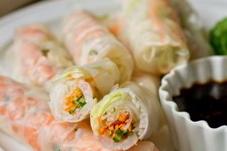 Спринг-роллы с креветками