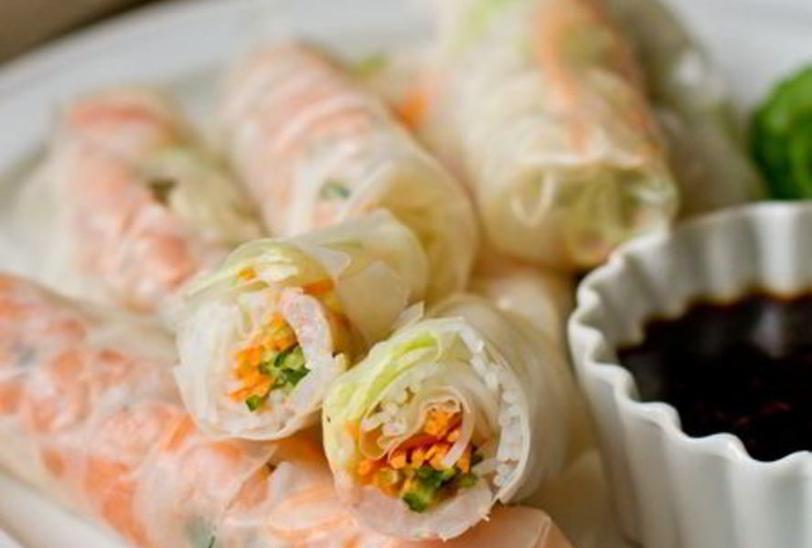 Спринг-роллы с креветками