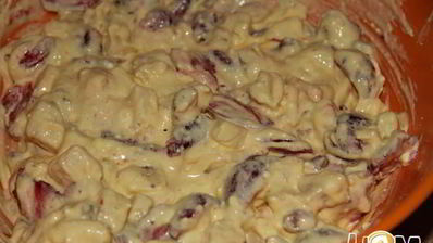 спринг-роллы с творогом, клубникой и бананом