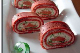 Блинные рулетики Сюрприз