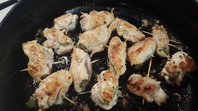 куриные рулетики в горчично-сливочном соусе