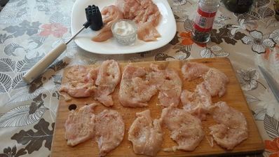 куриные рулетики в горчично-сливочном соусе