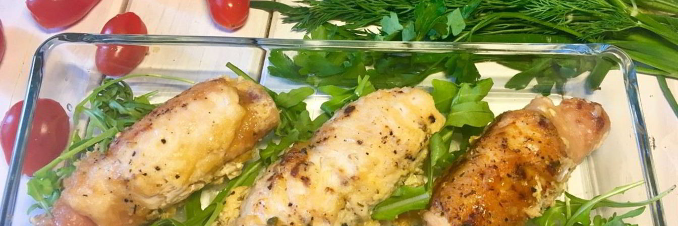 Куриные рулеты с ветчиной и сыром