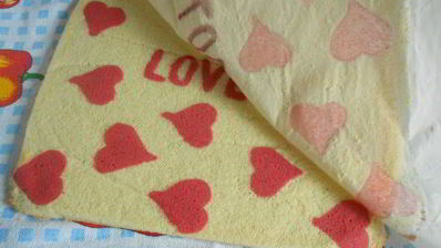 любовный рулет с рисунком