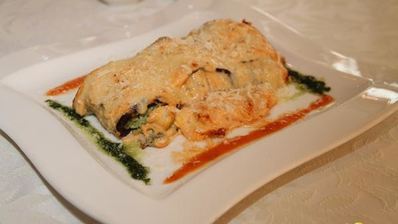 манелла — запеченные рулеты из баклажанов