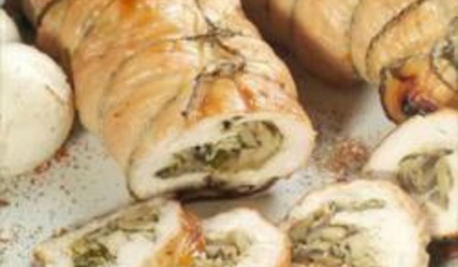 Рецепт рулета из филе индейки с грибами