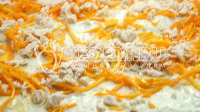 рулет из лаваша с курицей