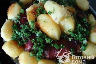 Рулет мясной Праздничное кольцо