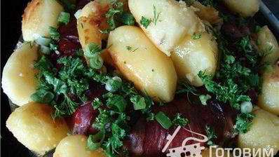 рулет мясной праздничное кольцо