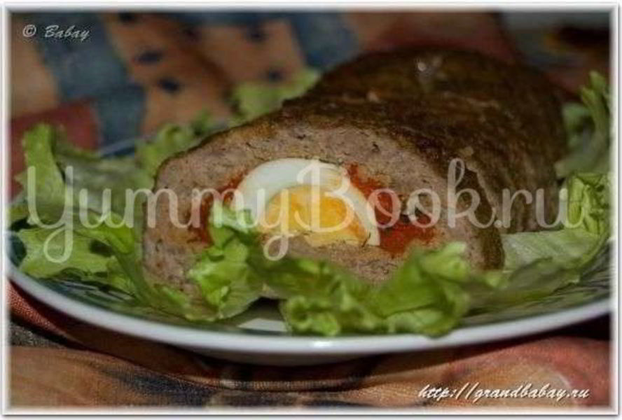 Рулет с индейки с запеченным перцем