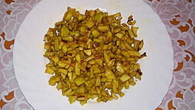 рулет с яблочно-ванильной начинкой