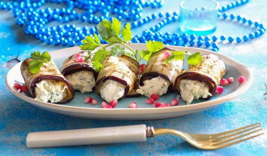 Рецепт рулетиков из баклажанов с сыром