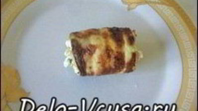 рулетики из кабачков с плавленым сыром, чесноком и зеленью