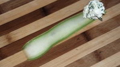 рулетики из кабачков с творогом