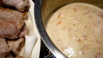 рулеты из телятины с шалфеем и пармской ветчиной