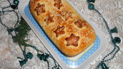 сытный зимний рулет с грибами и гречкой