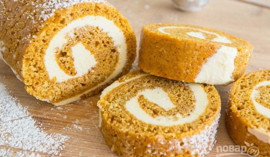 Рецепт тыквенного рулета