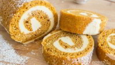 тыквенный рулет