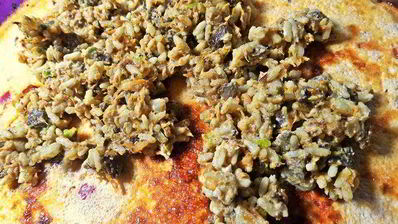 яичный рулет с печенкой