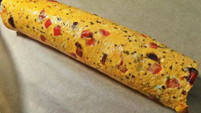 яичный рулет с печенкой