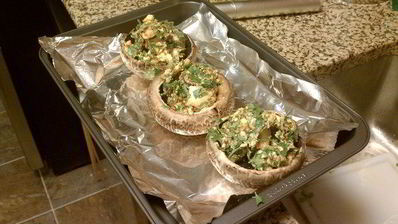 грибной сэндвич с ароматным маслом