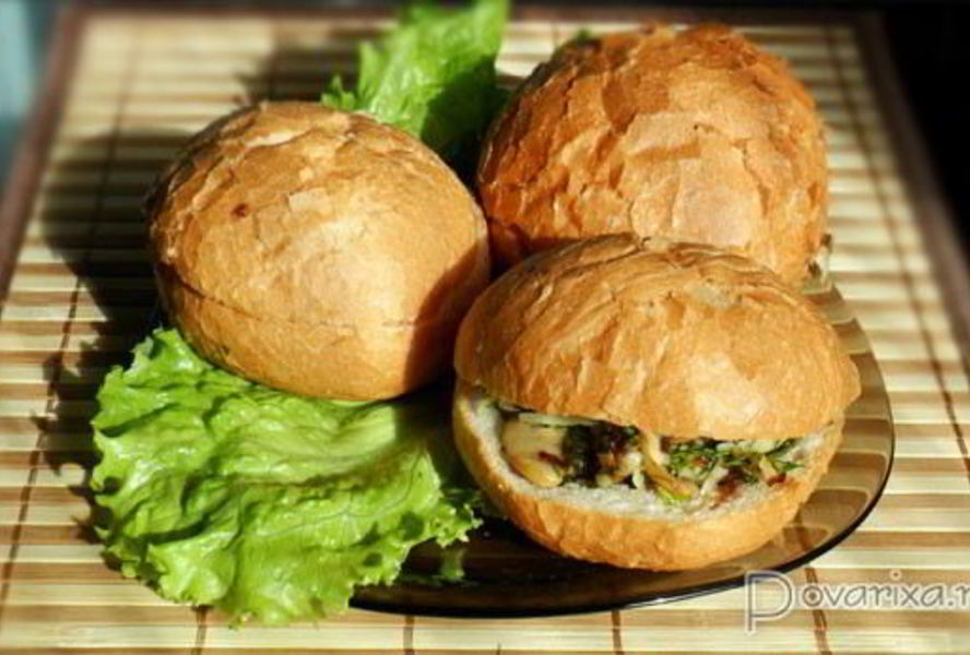 Сэндвичи с начинкой из грибов и сыра