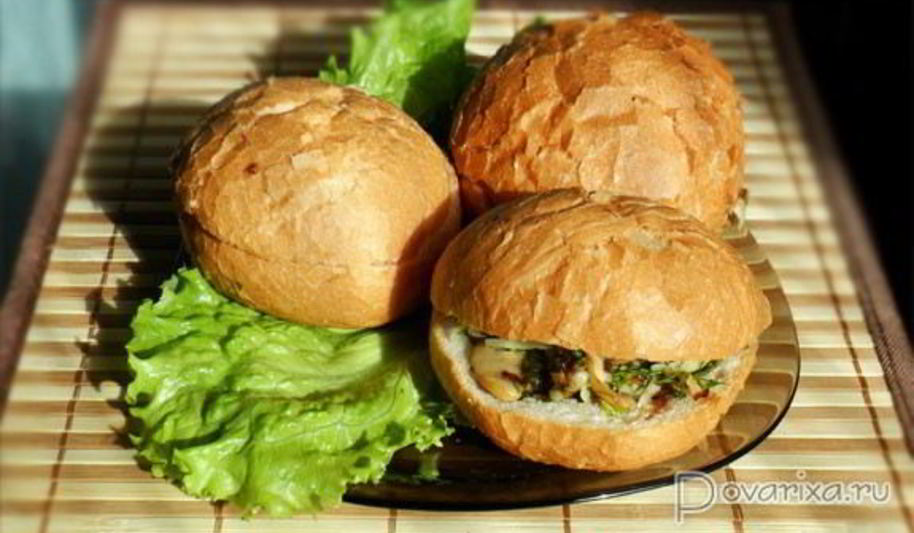 Рецепт сэндвичей с начинкой из грибов и сыра