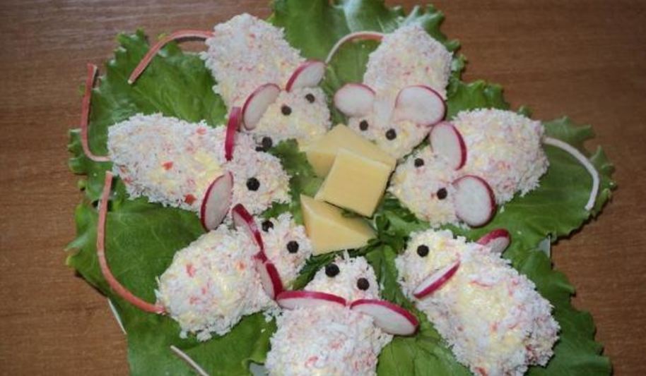 Рецепт сырной закуски мышки