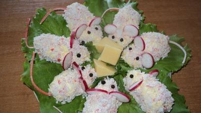 сырная закуска мышки