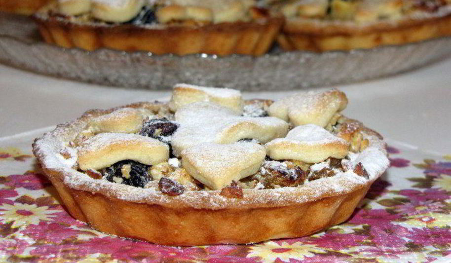 Рецепт бельгийских тарталеток с фруктово-ореховой начинкой