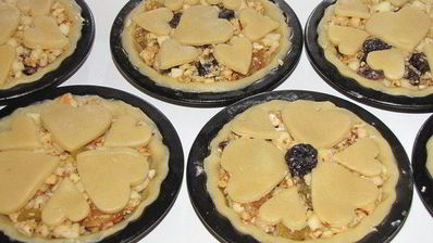 бельгийские тарталетки с фруктово-ореховой начинкой