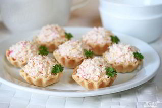 Начинка для тарталеток с крабовыми палочками