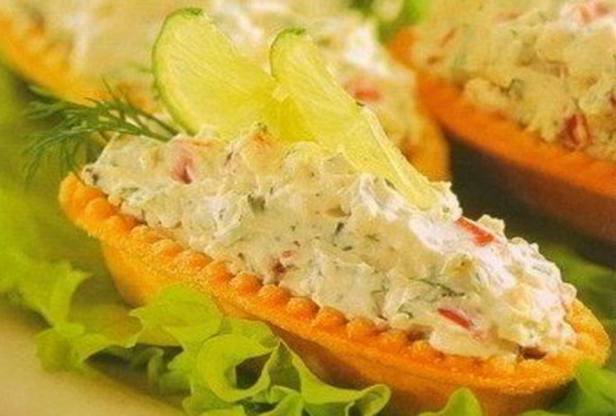 Очень острая закуска в тарталетках