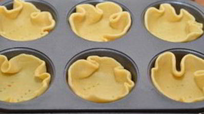 тарталетки с баклажанами