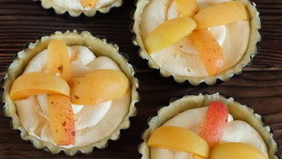 тарталетки с франжипаном и абрикосами