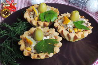 Тарталетки с грибами