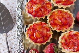 Тарталетки с клубникой