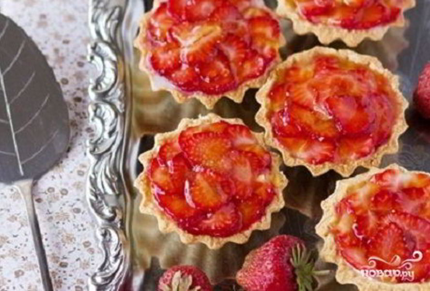 Тарталетки с клубникой