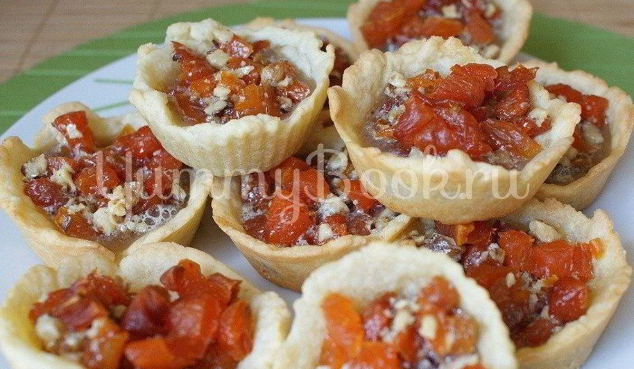 Рецепт тарталеток с курагой и орехами