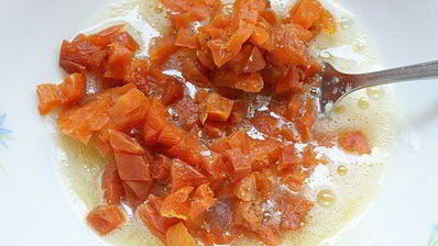 тарталетки с курагой и орехами