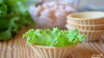 тарталетки с морепродуктами