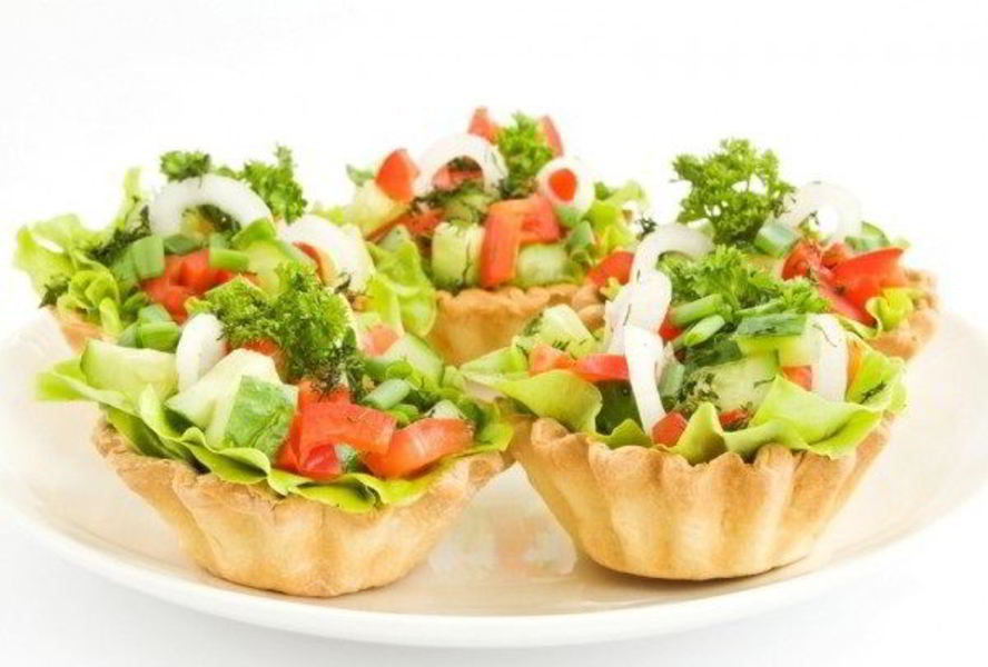 Тарталетки с овощами