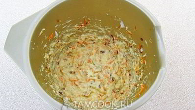 тарталетки с палтусом и овощами